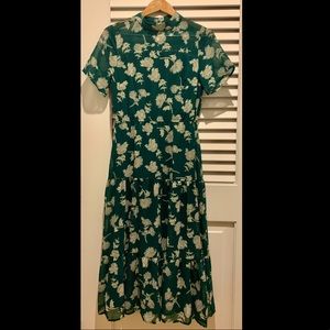 Lulus Floral Dressed Up Print Midi Dress